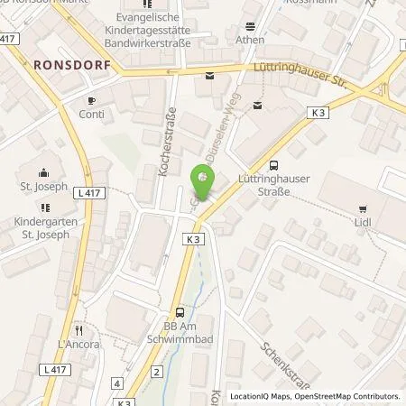 Standortübersicht der Tankstelle WSW Energie & Wasser AG in 42369 Wuppertal