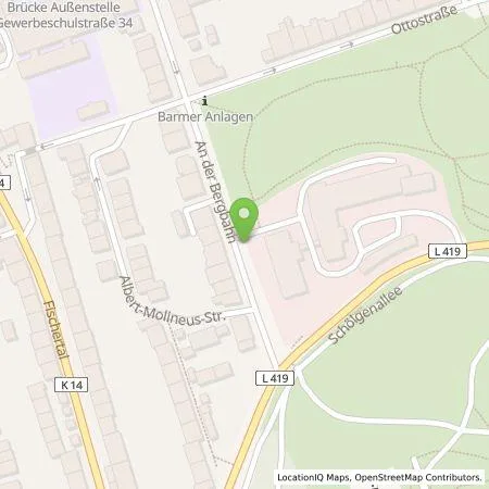 Standortübersicht der Tankstelle WSW Energie & Wasser AG in 42289 Wuppertal