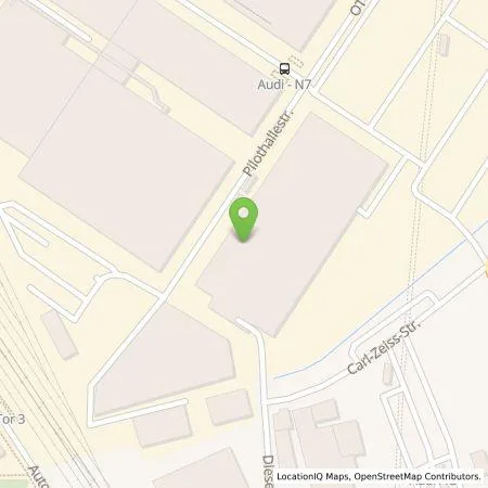 Standortübersicht der Tankstelle Audi AG in 85055 Ingolstadt