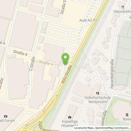 Standortübersicht der Tankstelle Audi AG in 74172 Neckarsulm