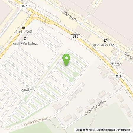 Standortübersicht der Tankstelle Audi AG in 85057 Ingolstadt