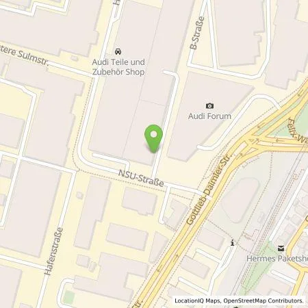 Standortübersicht der Tankstelle Audi AG in 74172 Neckarsulm