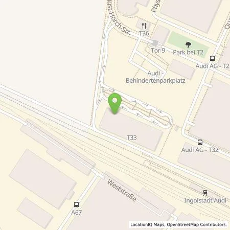 Standortübersicht der Tankstelle Audi AG in 85055 Ingolstadt