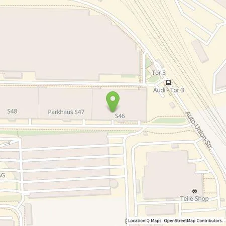 Standortübersicht der Tankstelle Audi AG in 85057 Ingolstadt