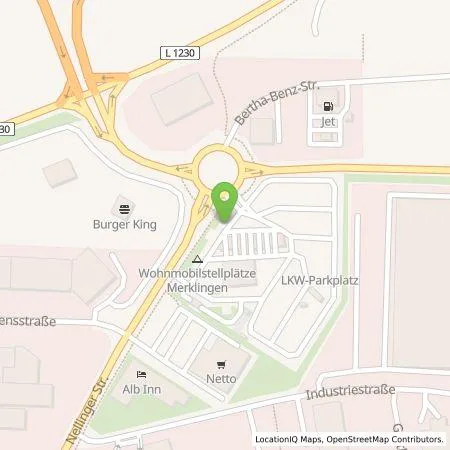 Standortübersicht der Tankstelle BP Europa SE in 89188 Merklingen