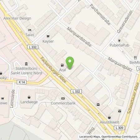 Standortübersicht der Tankstelle BP Europa SE in 23554 Lübeck