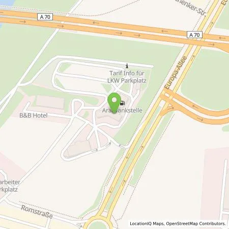 Standortübersicht der Tankstelle BP Europa SE in 97424 Schweinfurt