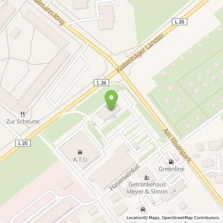 Standortübersicht der Tankstelle BP Europa SE in 17491 Greifswald