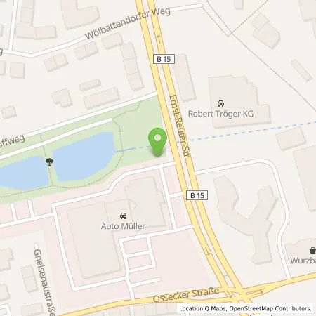 Standortübersicht der Tankstelle HEW HofEnergie+Wasser GmbH in 95030 Hof