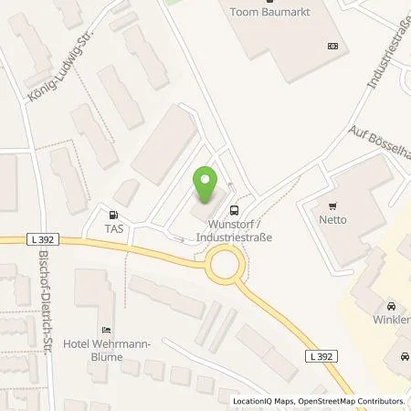 Standortübersicht der Tankstelle BP Europa SE in 31515 Wunstorf