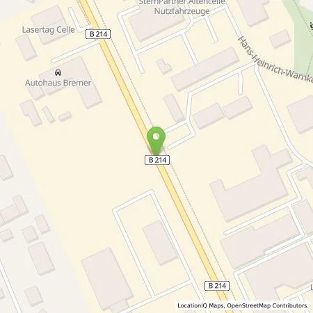 Standortübersicht der Tankstelle BP Europa SE in 29227 Celle