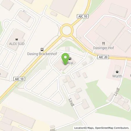 Standortübersicht der Tankstelle BP Europa SE in 86453 Dasing