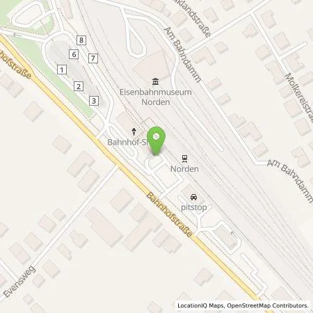 Standortübersicht der Tankstelle BP Europa SE in 26506 Norden