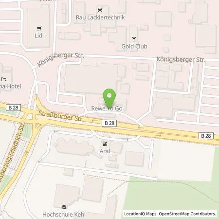 Standortübersicht der Tankstelle BP Europa SE in 77694 Kehl