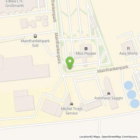 Standortübersicht der Tankstelle BP Europa SE in 97337 Dettelbach