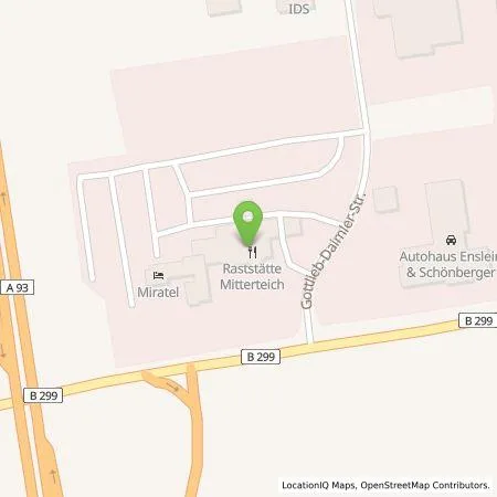 Standortübersicht der Tankstelle BP Europa SE in 95666 Mitterteich