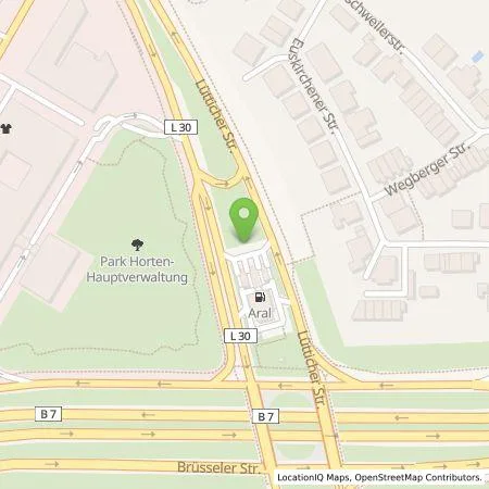 Standortübersicht der Tankstelle BP Europa SE in 40547 Düsseldorf