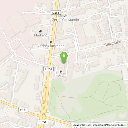 Standortübersicht der Tankstelle BP Europa SE in 44809 Bochum