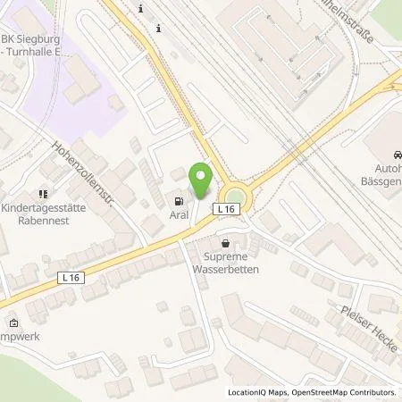 Standortübersicht der Tankstelle BP Europa SE in 53721 Siegburg