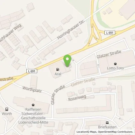 Standortübersicht der Tankstelle BP Europa SE in 58511 Lüdenscheid