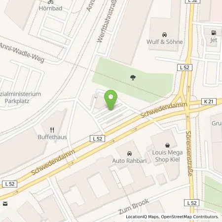 Standortübersicht der Tankstelle BP Europa SE in 24143 Kiel