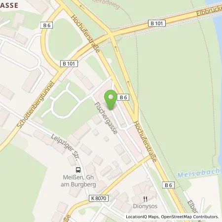 Standortübersicht der Tankstelle BP Europa SE in 01662 Meißen