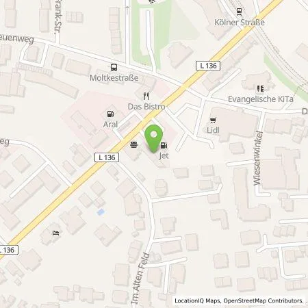 Standortübersicht der Tankstelle BP Europa SE in 51429 BERGISCH GLADBACH