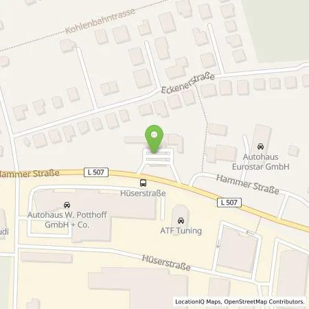 Standortübersicht der Tankstelle BP Europa SE in 59075 Hamm