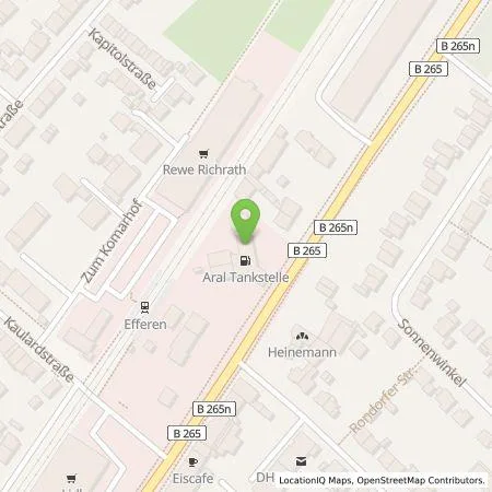 Standortübersicht der Tankstelle BP Europa SE in 50354 Hürth