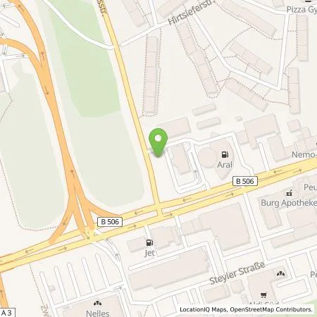 Standortübersicht der Tankstelle BP Europa SE in 51067 Köln