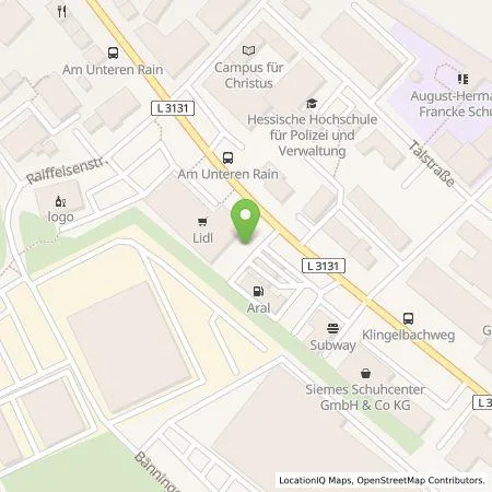 Standortübersicht der Tankstelle BP Europa SE in 35394 Gießen