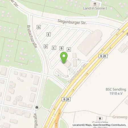 Standortübersicht der Tankstelle BP Europa SE in 80686 München