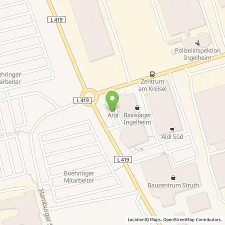 Standortübersicht der Tankstelle BP Europa SE in 55218 Ingelheim