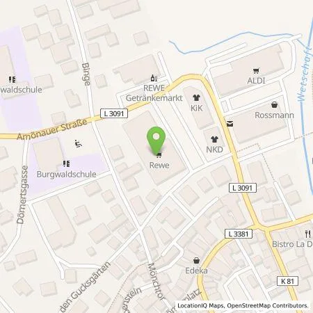 Standortübersicht der Tankstelle BP Europa SE in 35083 Wetter (Hessen)