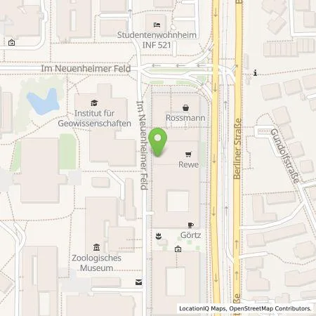 Standortübersicht der Tankstelle Stadtwerke Heidelberg Energie GmbH in 69120 Heidelberg