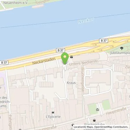 Standortübersicht der Tankstelle Stadtwerke Heidelberg Energie GmbH in 69117 Heidelberg