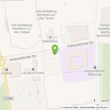 Standortübersicht der Tankstelle Stadtwerke Heidelberg Energie GmbH in 69124 Heidelberg