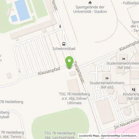 Standortübersicht der Tankstelle Stadtwerke Heidelberg Energie GmbH in 69120 Heidelberg