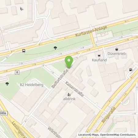 Standortübersicht der Tankstelle Stadtwerke Heidelberg Energie GmbH in 69115 Heidelberg