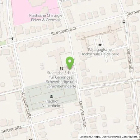 Standortübersicht der Tankstelle Stadtwerke Heidelberg Energie GmbH in 69120 Heidelberg