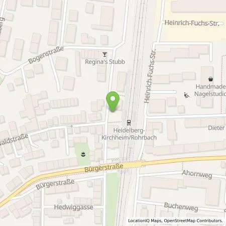 Standortübersicht der Tankstelle Stadtwerke Heidelberg Energie GmbH in 69124 Heidelberg