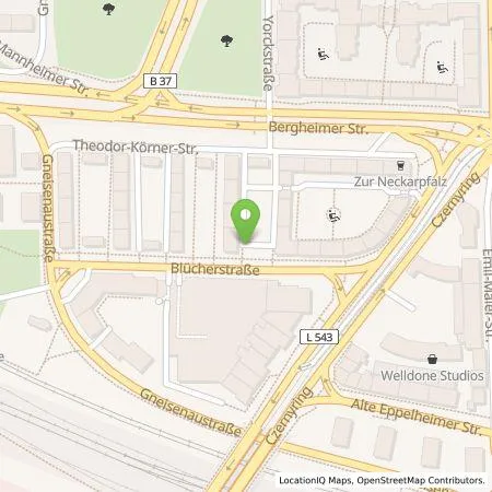 Standortübersicht der Tankstelle Stadtwerke Heidelberg Energie GmbH in 69115 Heidelberg