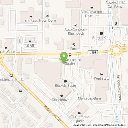 Standortübersicht der Tankstelle Westfalen AG in 53359 Rheinbach