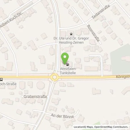 Standortübersicht der Tankstelle Westfalen AG in 48268 Greven