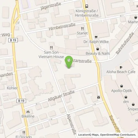 Standortübersicht der Tankstelle Zeus Zentrale Energie- und Service GmbH in 87435 Kempten (Allgäu)