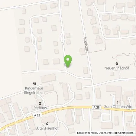 Standortübersicht der Tankstelle Markus Rössler in 86678 Ehingen