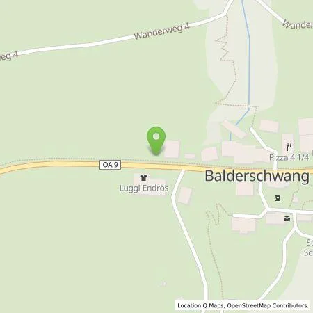 Standortübersicht der Tankstelle Präg Energiedienstleistungen GmbH & Co. KG in 87538 Balderschwang
