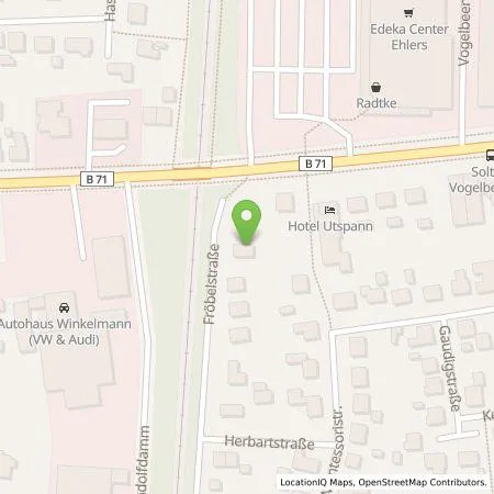 Standortübersicht der Tankstelle Stadtwerke Soltau GmbH & Co.KG in 29614 Soltau