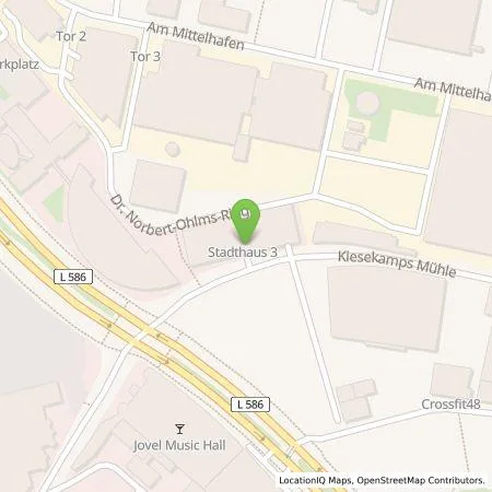 Standortübersicht der Tankstelle Stadtwerke Münster GmbH in 48155 Münster