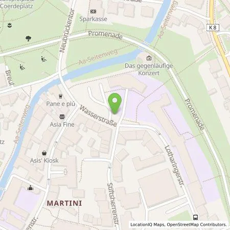 Standortübersicht der Tankstelle Stadtwerke Münster GmbH in 48147 Münster